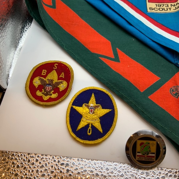Vintage Boy Scouts of America National Scout Jamboree Neckerchief and Patches - Picture 3 of 15
